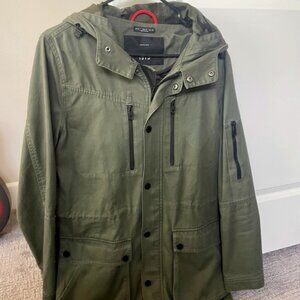 1975 Original Series Hooded Military-Style Parka Jacket – Size M – Camo Lined